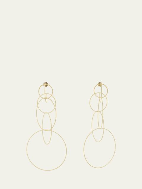 Buccellati Waikiki 18K Yellow Gold Circle Drop Earrings