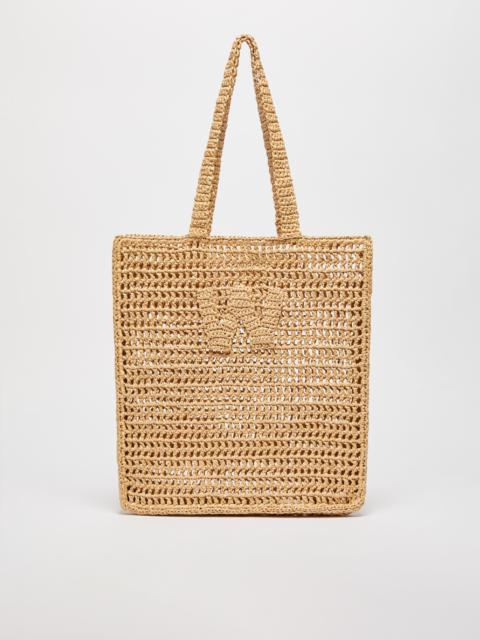 Macramé shopping tote