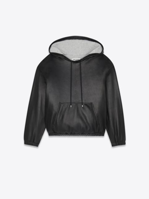 SAINT LAURENT hoodie in lambskin