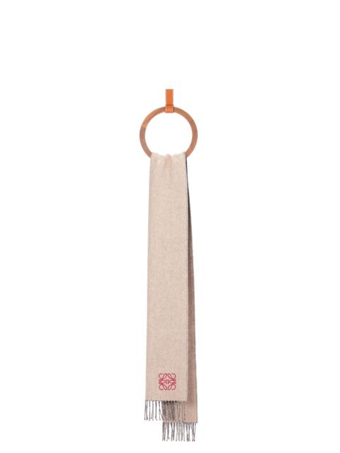 Loewe Bicolour scarf in wool and cashmere