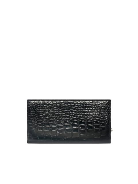 TOM FORD reptile-effect zip wallet