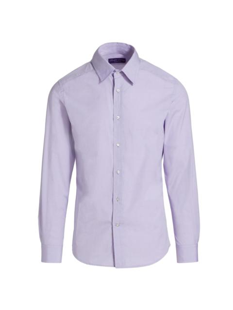 Ralph Lauren Men's Solid Cotton Shirt - Lavender