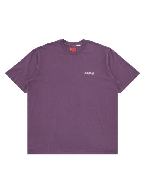 Supreme Washed Script Short-Sleeve Top 'Purple'