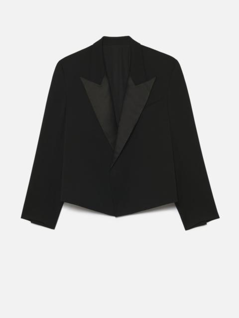 AMI Paris Short Jacket With Contrasted Lapel Collar