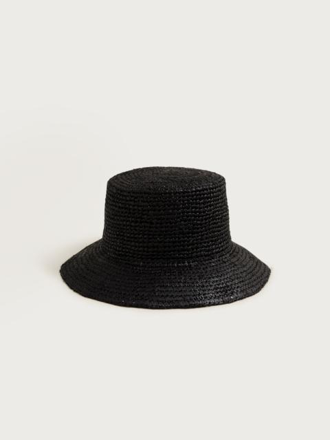 J.CREW Wide-brim raffia bucket hat