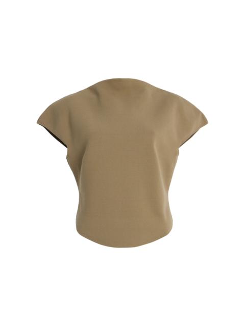 Cult Gaia Virginiana Knit Top tan