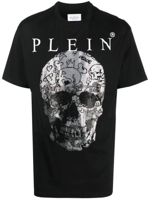 Skull print short-sleeve T-shirt