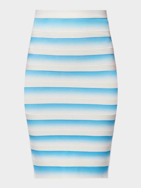 HERVE LEGER The Jessi Banded Ombre Skirt