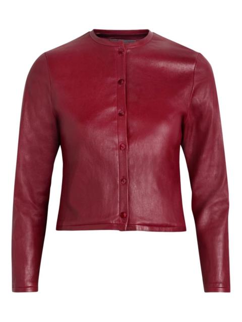 Astrid 25 buttoned leather jacket