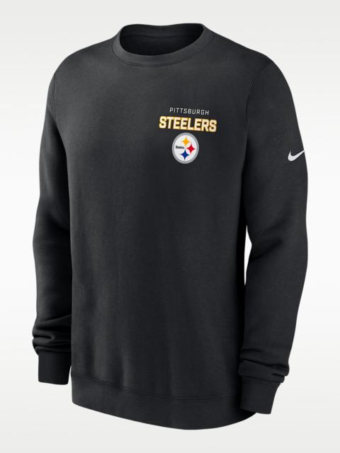 Nike Pittsburgh Steelers Draw Block Club Men's Nike NFL Pullover Crew