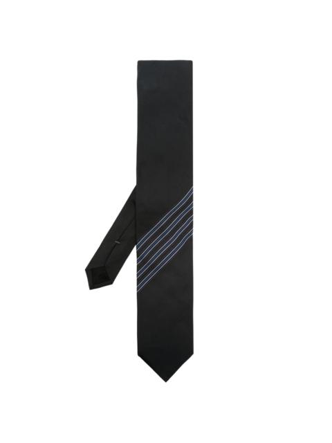 Lanvin grosgrain-detail silk tie
