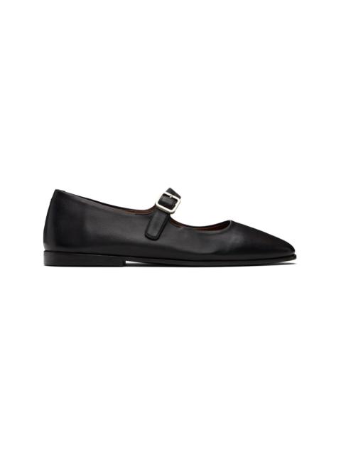 Marsèll Black Scivolo Leather Ballerina Flats
