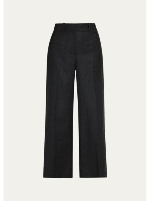 Theory Pleated-Front Virgin Wool Pants