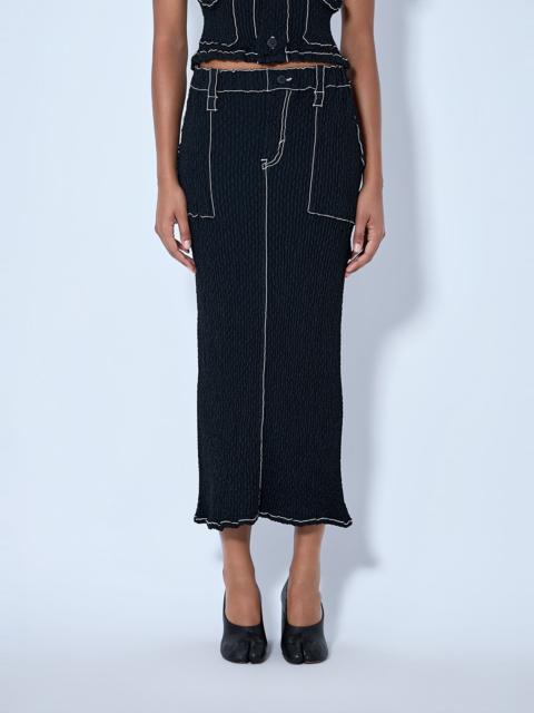ISSEY MIYAKE Wavelet Ensemble Midi Skirt