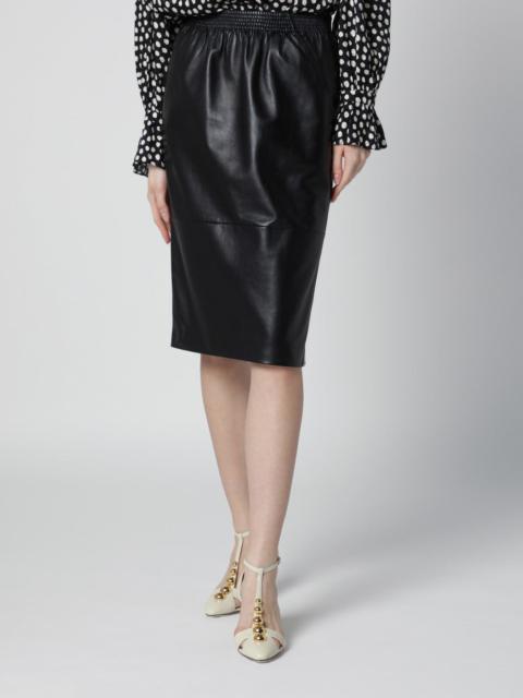 Chloé Black pencil skirt in plongé nappa leather