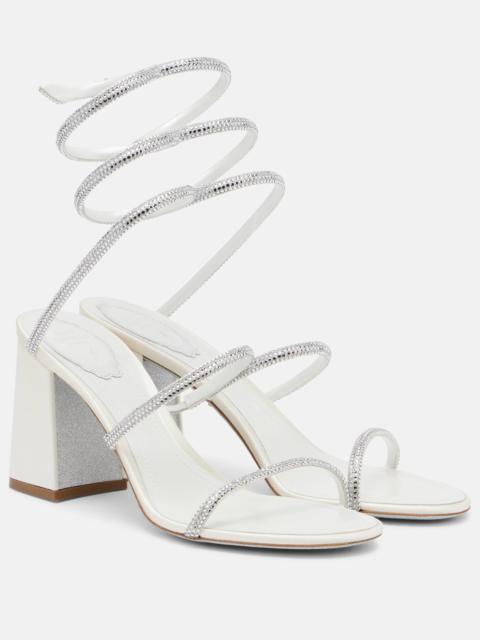 RENE CAOVILLA 80 embellished satin sandals
