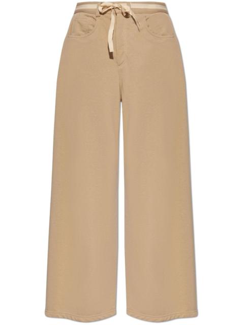 MM6 Maison Margiela belted cotton palazzo pants
