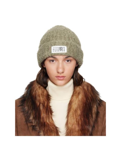 MM6 Maison Margiela Green Logo Beanie