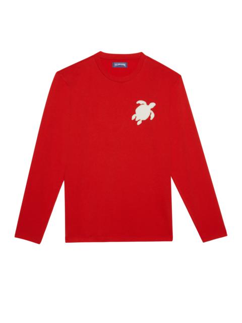 Vilebrequin Men Long Sleeves Cotton T-Shirt Turtle Patch