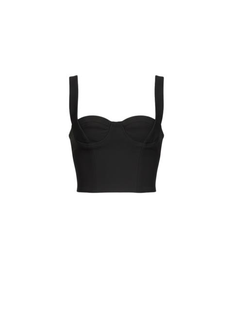 Marine Serre Tailored structured strap top