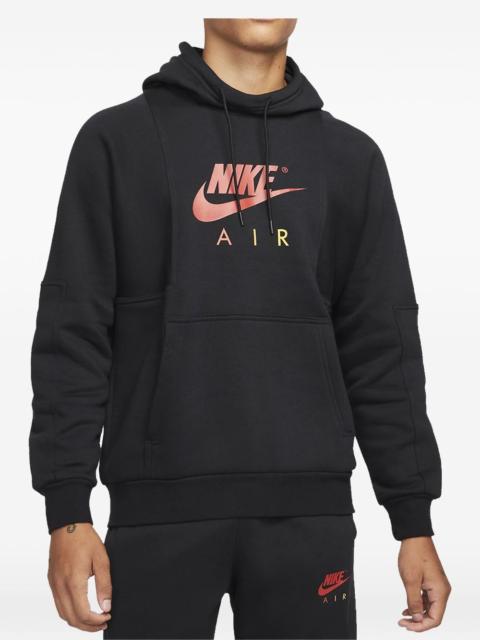 Nike Air logo-print fleece hoodie