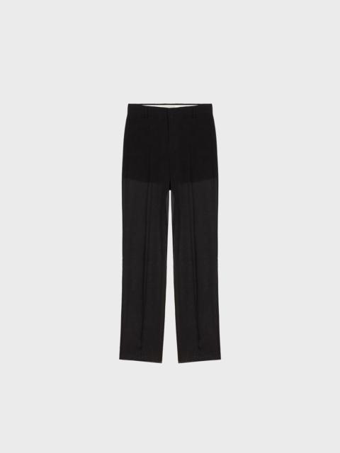 Blumarine SEE-THROUGH GEORGETTE PANTS