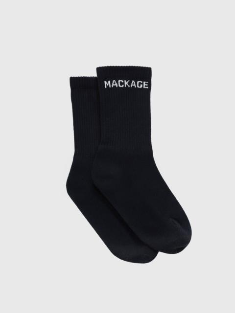 MACKAGE WOODS Stretch Cotton Logo Socks