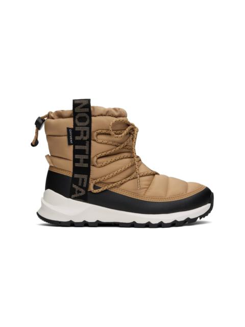 The North Face Brown ThermoBall Lace Up Waterproof Boots