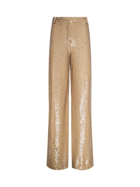 L'AGENCE Gavin Sequin Wide-Leg Pant