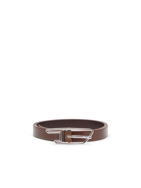 Diesel 2CM BELT IN PULL-UP LEATHER WITH D BUCKLE