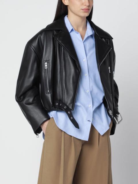 Loewe Black leather biker jacket