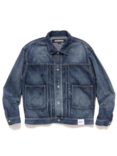 NEIGHBORHOOD Washed Lightweight Denim Jacket Indigo