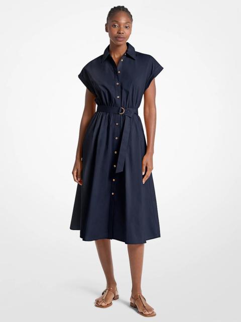MICHAEL KORS Cotton Poplin Midi Dress