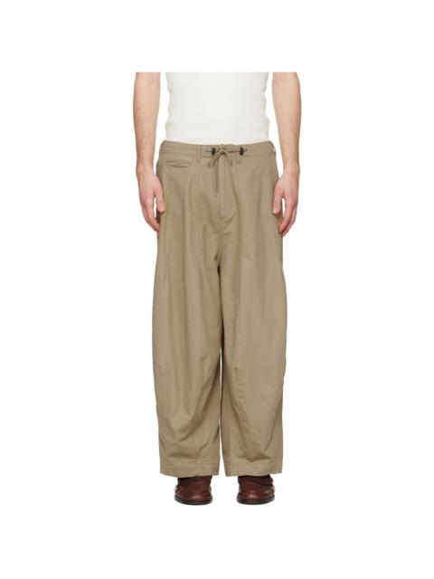 NEEDLES Khaki H.D. Military Trousers
