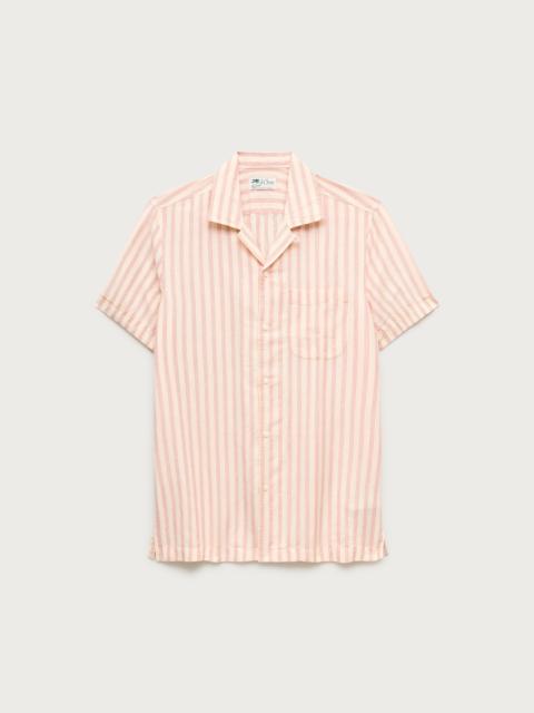 J.CREW Short-sleeve camp-collar shirt in cotton-linen blend
