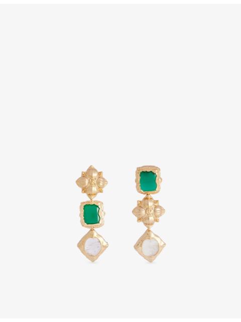 Zimmermann Wisp Dangles 16ct Gold-Plated Brass Drop Earrings