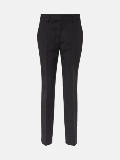 Francisco high-rise straight wool pants