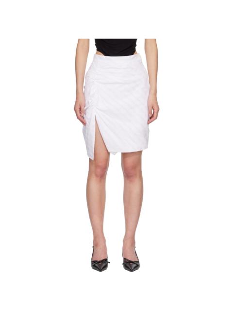 Vivienne Westwood White Side Panther Miniskirt