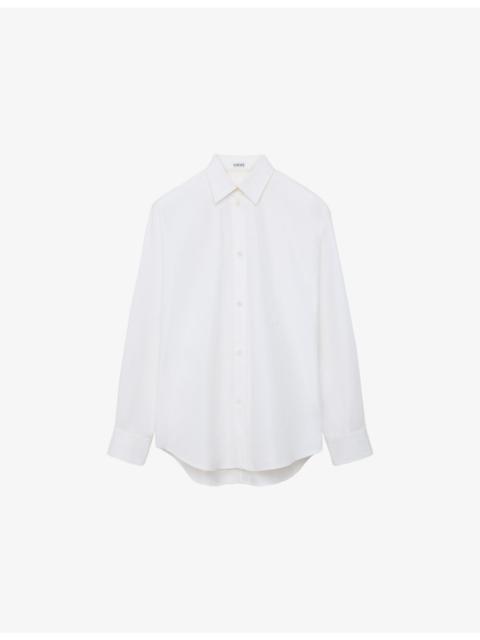 Loewe Logo-Embroidered Cotton Shirt