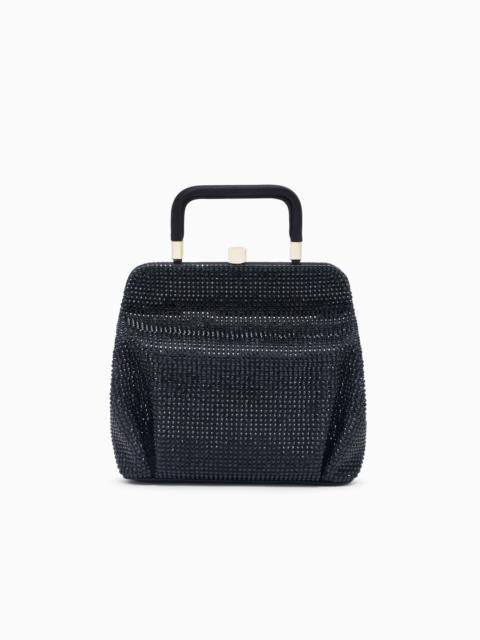 GIORGIO ARMANI SMALL SATIN AND RHINESTONE HANDBAG