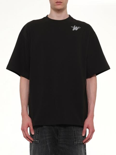 We11done Classic WD Logo T-Shirt in Black