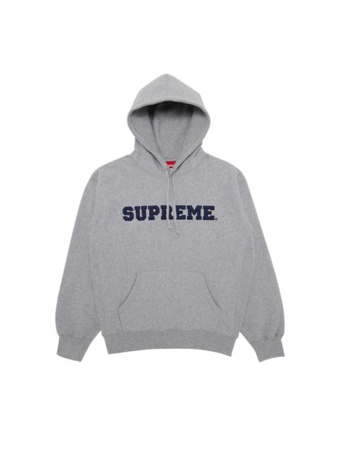 Supreme Supreme Collegiate Hooded Sweatshirt 'Heather Grey'