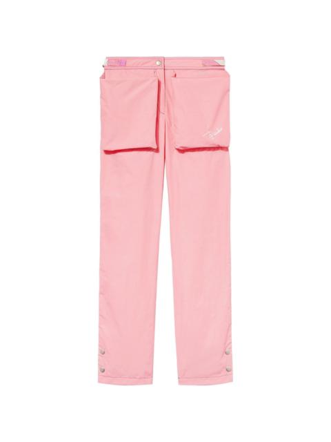 large patch-pocket straight-leg trousers