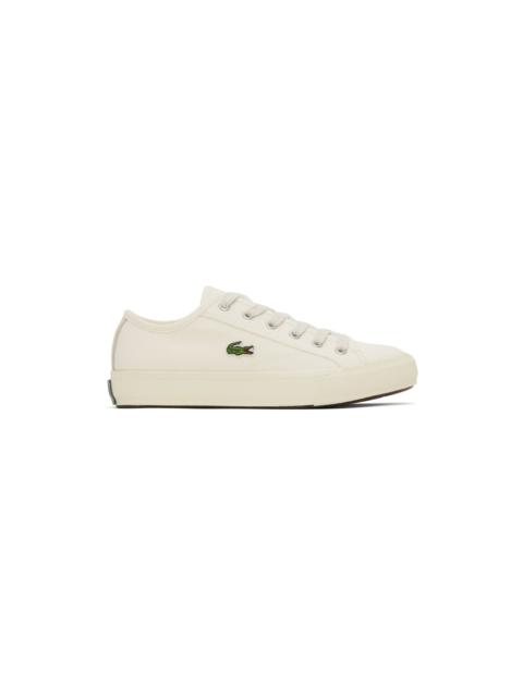 LACOSTE Off-White Backcourt Sneakers
