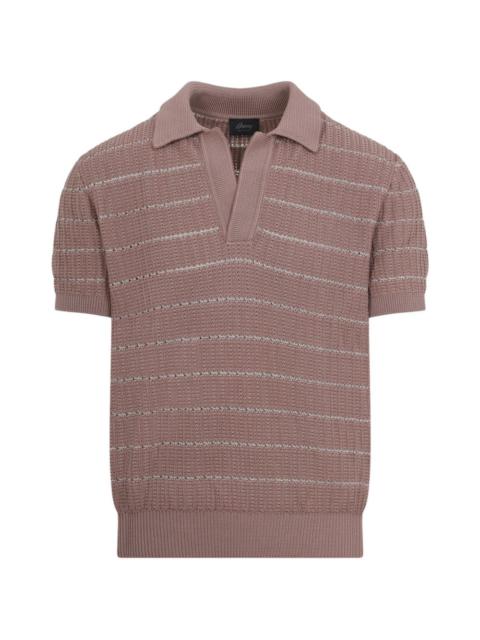 Brioni striped V-neck T-shirt