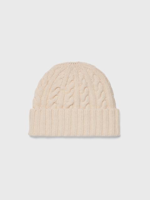 Sunspel Lambswool Cable Hat