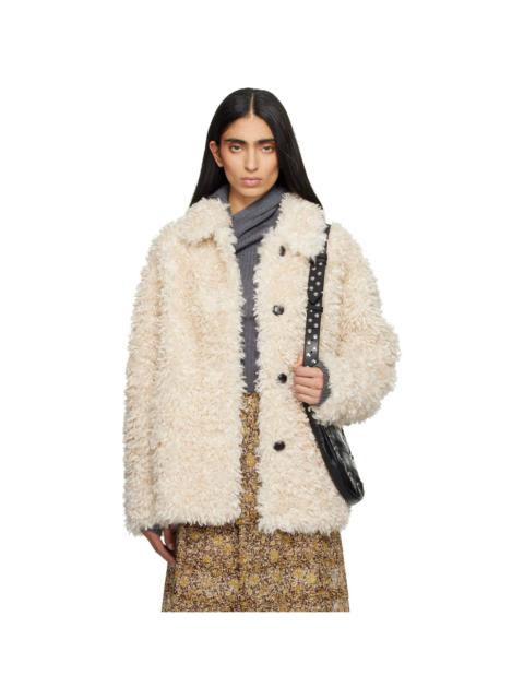 Isabel Marant Étoile Beige Tarvey Faux-Fur Jacket