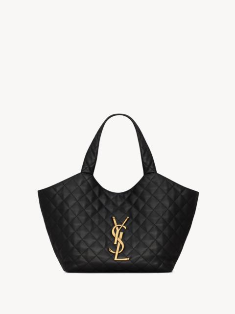 SAINT LAURENT ICARE TOTE IN QUILTED NAPPA