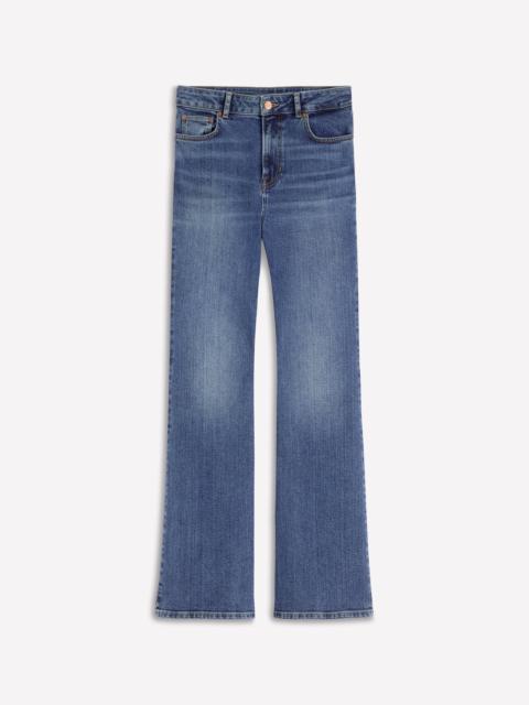 BODEN High Rise Fitted Flare Jeans-Mid Vintage