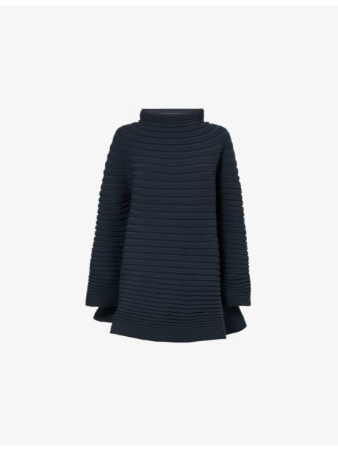 Bounce High-Neck Knitted Top